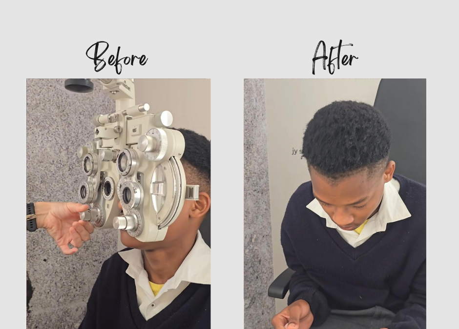 Children’s eye health, eye exams, child vision, UV protection, eyewear for children, promote eye health Regular eye exams for children, eye-friendly habits, children's eyewear, vision problems, Dr Ansua Foundation, Joshua's story